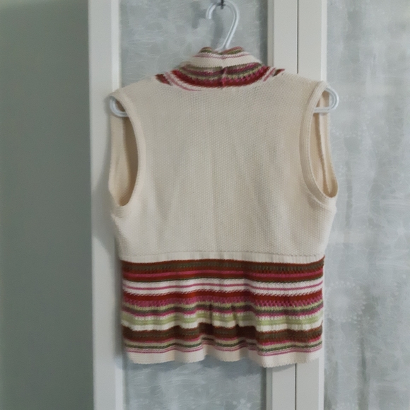 American Rag Boho knit cotton open shrug colorful - Picture 4 of 5